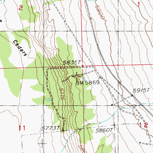 Topographic Map of Floyd Smith Ranch, NV