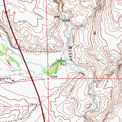 Topographic Map of Foreman Creek, NV