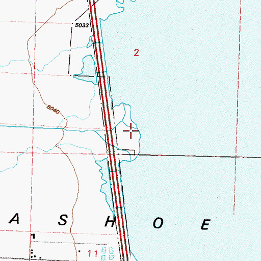 Topographic Map of Franktown Creek, NV