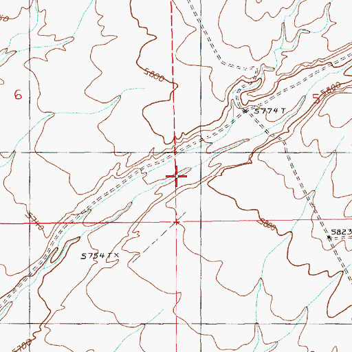 Topographic Map of Freeland Canyon, NV