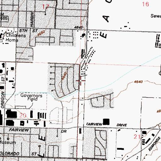 Topographic Map of Fremont Elementary School, NV