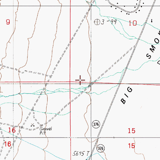 Topographic Map of Frenchman Creek, NV