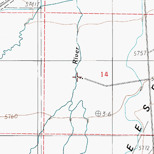 Topographic Map of Gandolfo Ranch (historical), NV