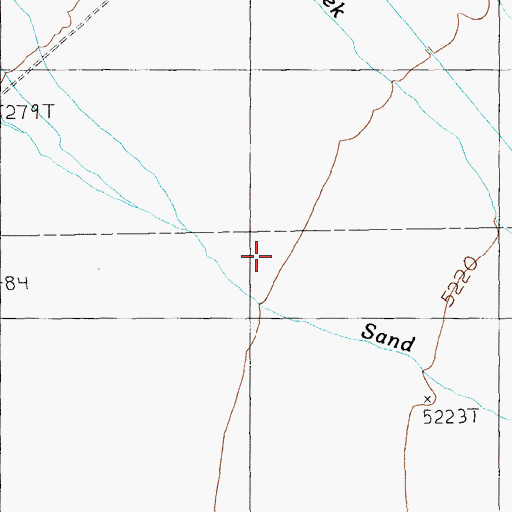 Topographic Map of Garden Valley, NV