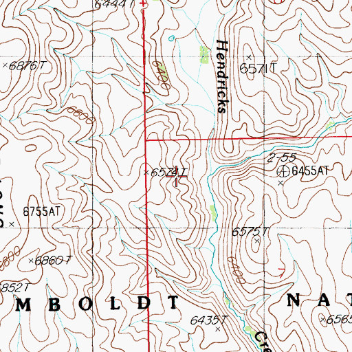 Topographic Map of Gardner Creek, NV