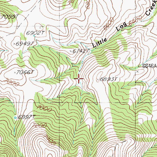 Topographic Map of Gedney Spring, NV