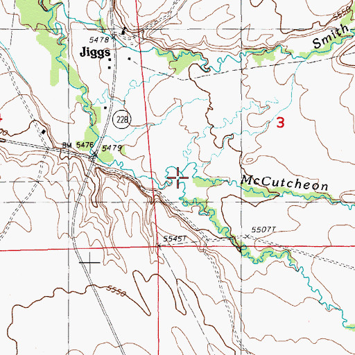 Topographic Map of Gilbert Creek, NV