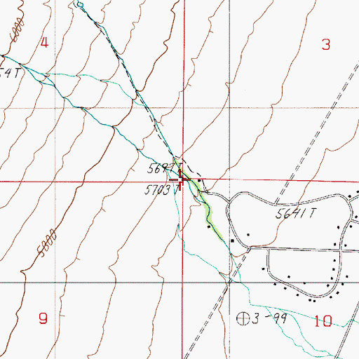 Topographic Map of Globe Canyon, NV