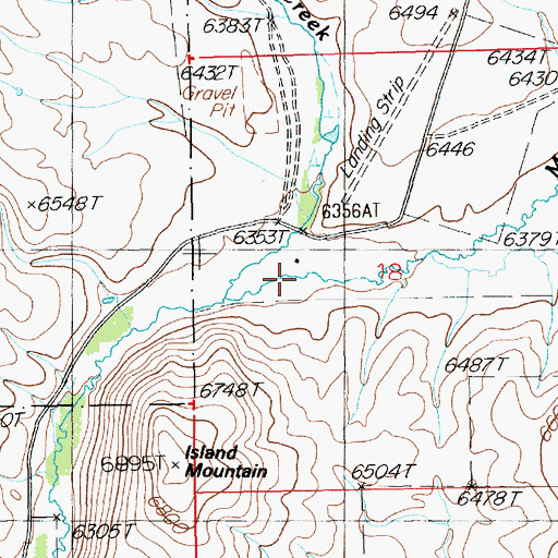 Topographic Map of Gold Creek, NV