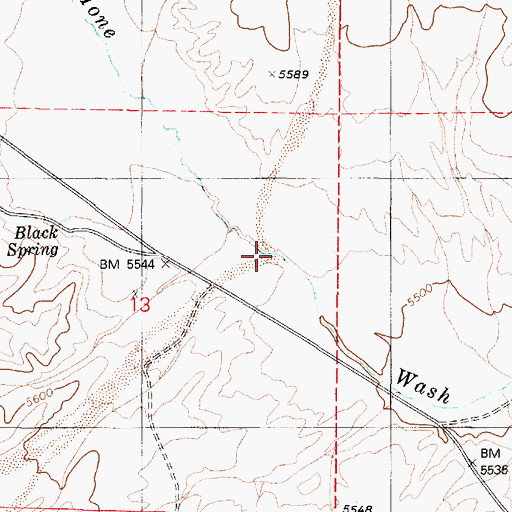 Topographic Map of Golden Wash, NV