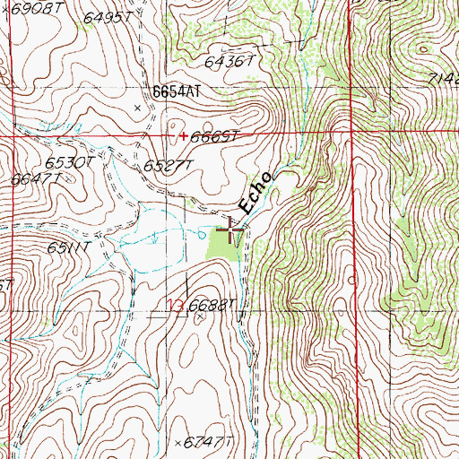 Topographic Map of Goodwin Ranch, NV