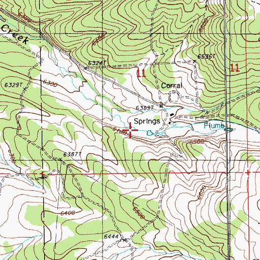 Topographic Map of Goyeneche Ranch, NV