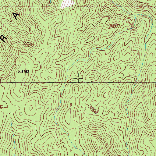 Topographic Map of Grant Range, NV