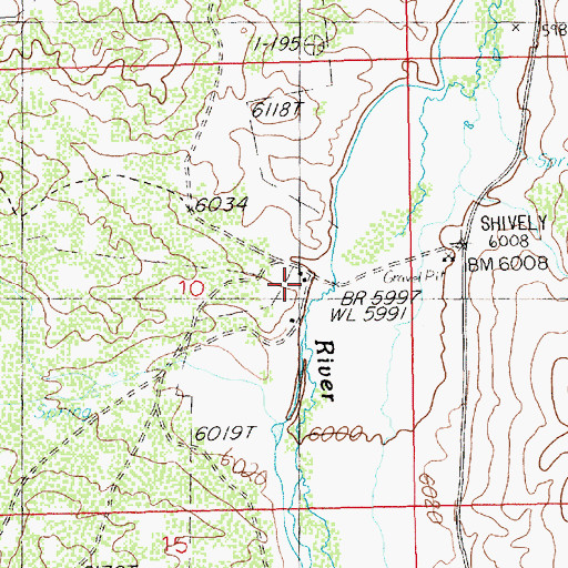 Topographic Map of H Shively Ranch, NV