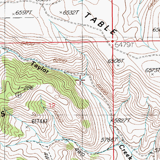 Topographic Map of Hall Ranch, NV