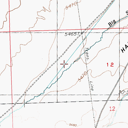 Topographic Map of Hamlin Valley, NV