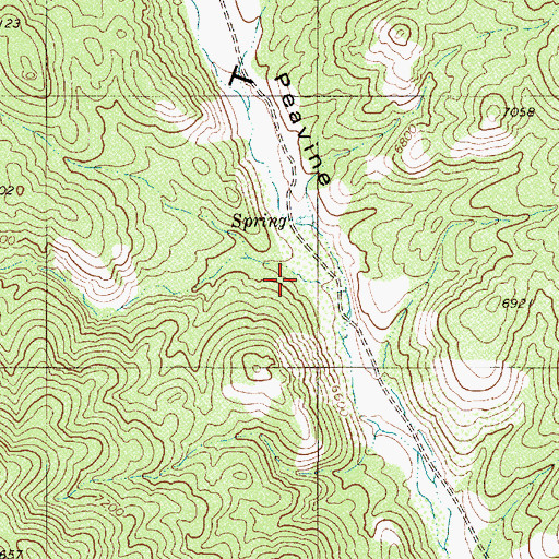 Topographic Map of Handcuff Canyon, NV
