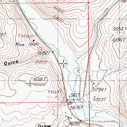 Topographic Map of Haystack Creek, NV