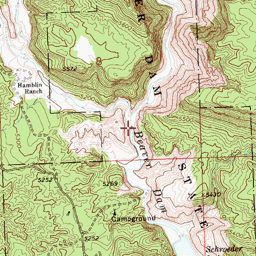 Topographic Map of Headwaters Wash, NV