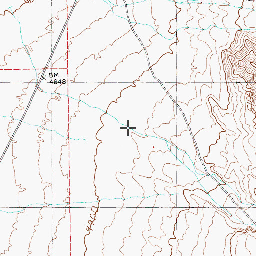 Topographic Map of Heath Canyon, NV