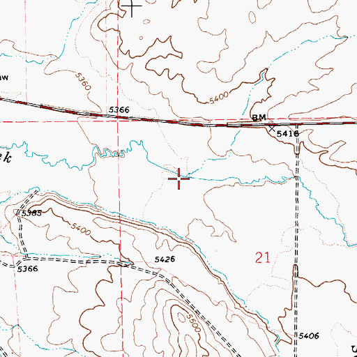 Topographic Map of Heelfly Creek, NV