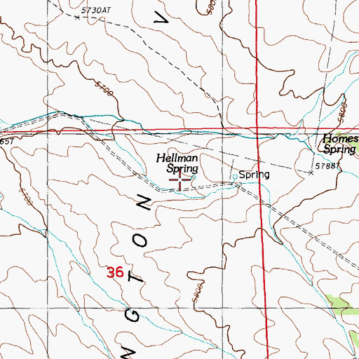 Topographic Map of Hellman Spring, NV