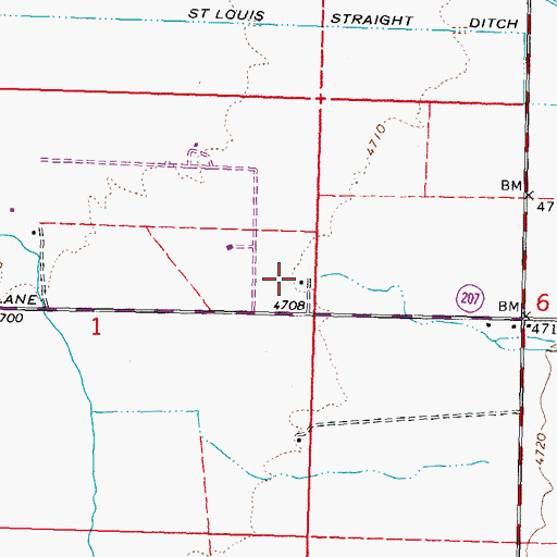 Topographic Map of Henningson Slough, NV
