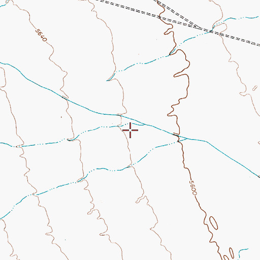 Topographic Map of Hercules Creek, NV