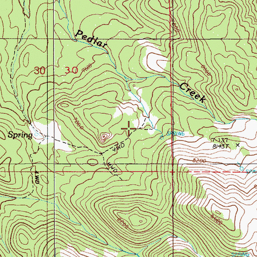Topographic Map of Hickison Pasture, NV