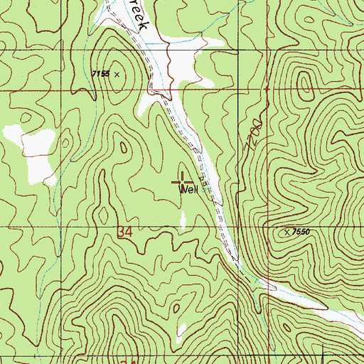 Topographic Map of Hodges Ranch, NV