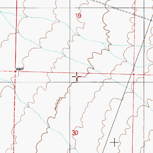 Topographic Map of Hoodoo Canyon, NV