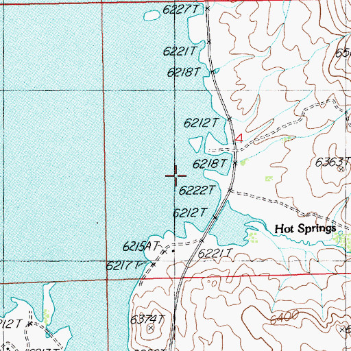 Topographic Map of Hot Creek, NV