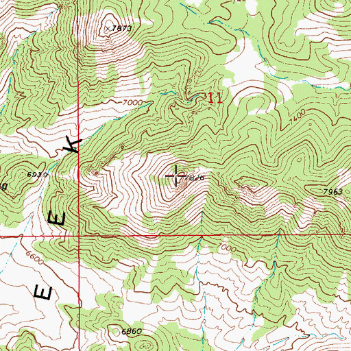 Topographic Map of Hot Creek Range, NV