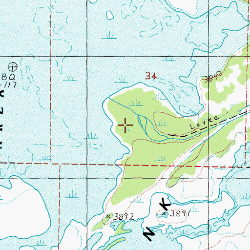 Topographic Map of Humboldt River, NV