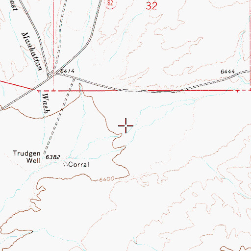 Topographic Map of Hunts Canyon, NV