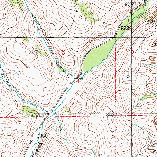Topographic Map of Hutch Creek, NV