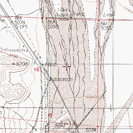 Topographic Map of Idlewild Creek, NV
