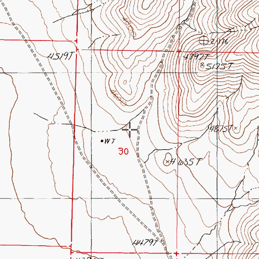 Topographic Map of Ikes Canyon, NV