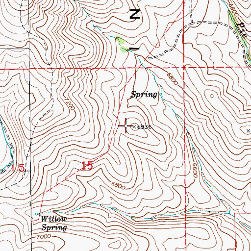 Topographic Map of Independence Mountains, NV