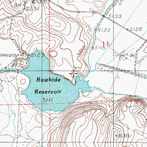 Topographic Map of Indian Creek, NV