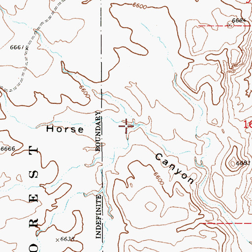 Topographic Map of Indian Garden Creek, NV