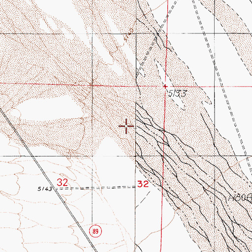 Topographic Map of Ione Valley, NV