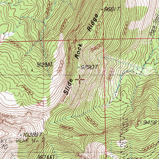 Topographic Map of Jarbidge Wilderness, NV