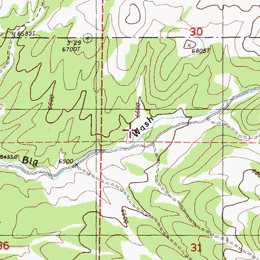 Topographic Map of Johnson Cabin, NV