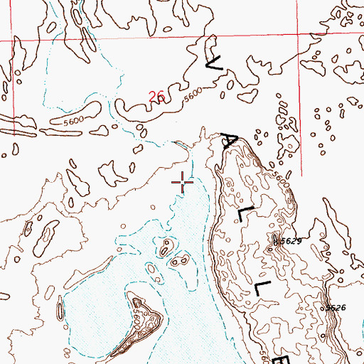 Topographic Map of Johnson Creek, NV