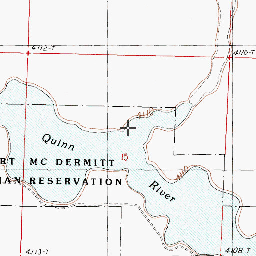 Topographic Map of Kings River, NV