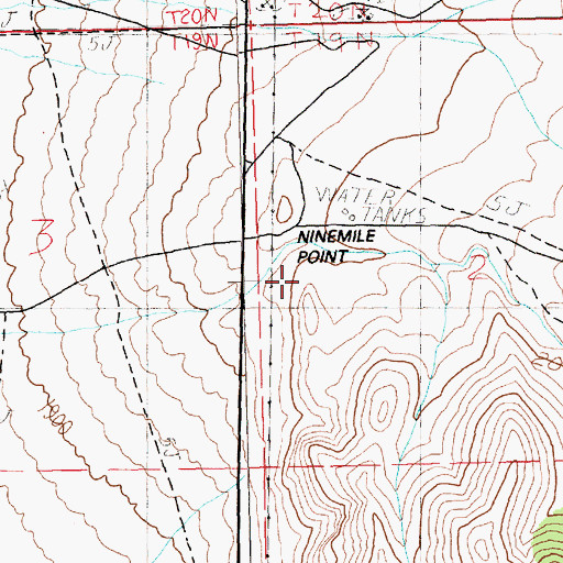 Topographic Map of Kinsey Canyon, NV