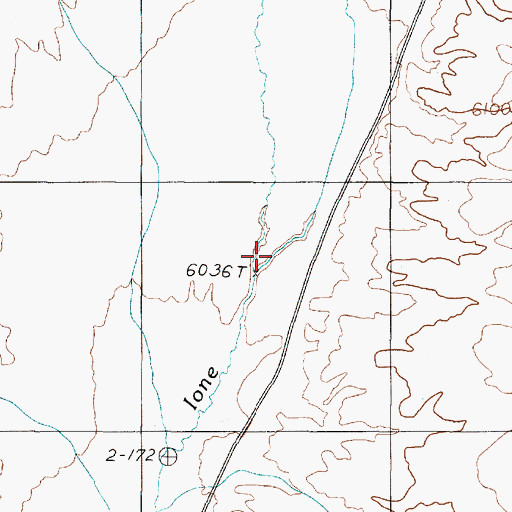 Topographic Map of Knickerbocker Wash, NV