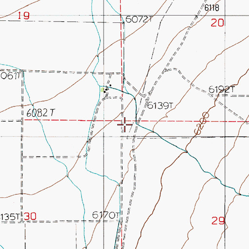 Topographic Map of Knox Creek, NV