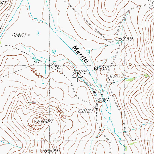 Topographic Map of Kunz Ranch, NV